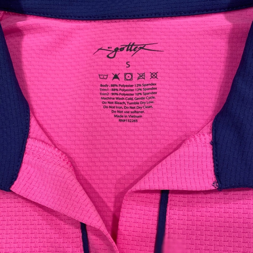 GOTTEX Golf & Tennis Sport Stretch Dress Pockets Mesh Trim Fuchsia NWT Small - Picture 2 of 6